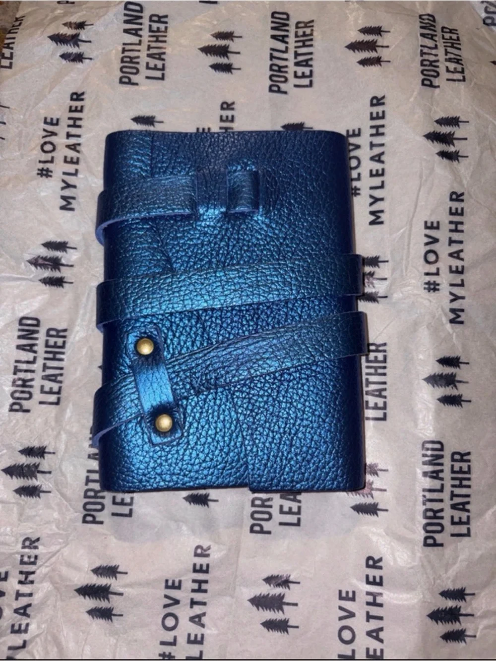 Comet Blue small wrap journal